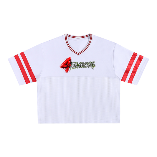 Taped Mesh Boxy T-Shirt